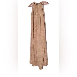 Cost Plus World Market Yellow Printed Jumpsuit